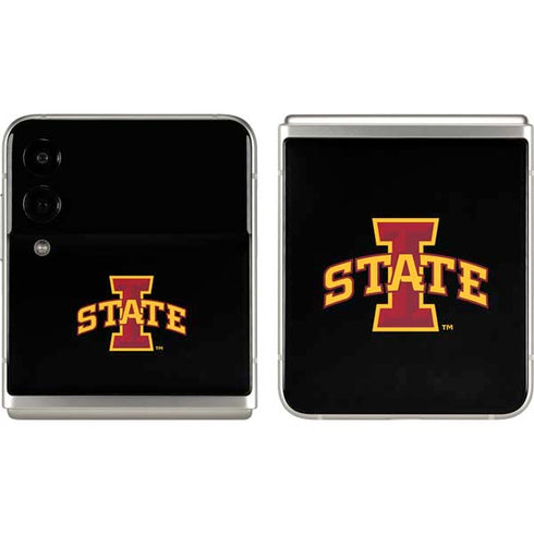 Iowa State University Primary Logo Black Galaxy Z Flip3 5G Skin